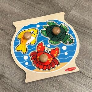 Melissa & Doug Fish Bowl Jumbo Knob Puzzle